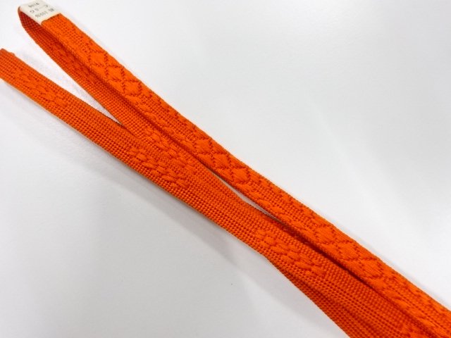  未使用品　正絹　帯留め用　手組三分紐